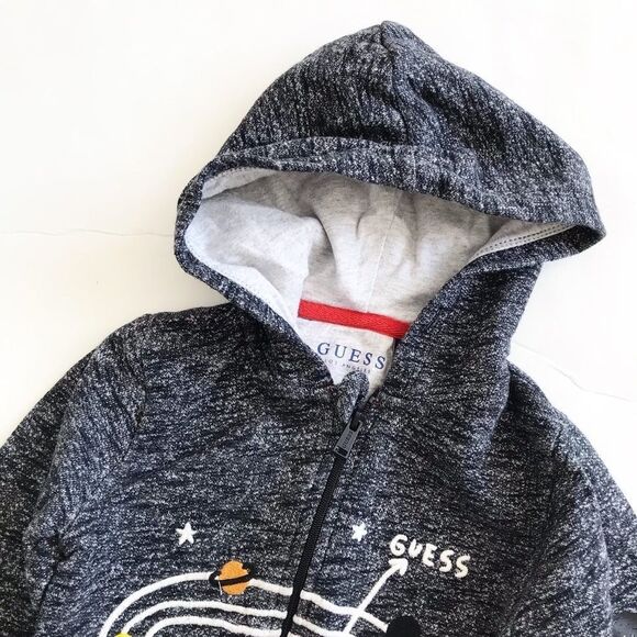 Guess galaxy zip up hoodie  EUC 18 months - Picture 2 of 5